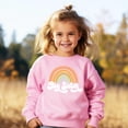 thumbnail image 2 of Retro Rainbow Sweatshirt Sibling Reveal Announcement for Baby and Toddler Girls Sibling Outfits Pink Sweatshirt 2T, 2 of 4