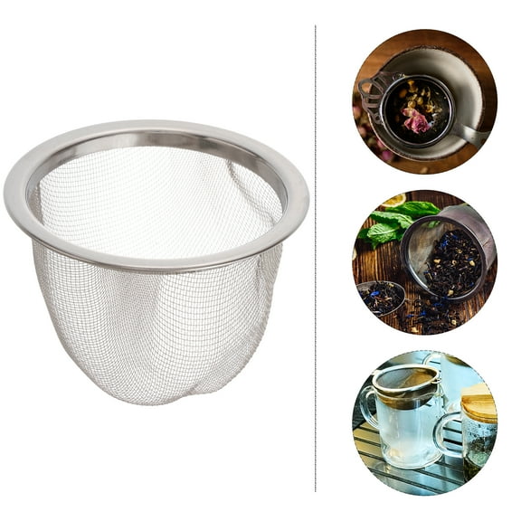Stainless Steel Tea Infuser Basket: 8pcs Loose Leaf Tea Strainers Fine Mesh Tea Filter Loose Tea Brewing Accessories for Home Kitchen 6. 5x5CM
