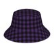 thumbnail image 1 of Fotbe Purple Black Plaid Sombrero Tipo Pescador con Estampado – Sombrero de Sol de Algodón de Moda para Playa, Golf, Pesca, 1 of 6