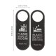 thumbnail image 2 of unbranded 2Ud Door Pendant De Cuero Negro Para Hotel Con Único Para Puerta O Pared, 2 of 6