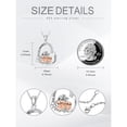 thumbnail image 4 of CACA LADY Sloth Necklace 925 Sterling Silver Animal Necklace for Women Sloth Jewelry for Women 4, 4 of 6