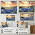 thumbnail image 4 of Designart "Dusk Blue Bonnets II" Blue Bonnets Picture Framed Wall Art Living Room, 4 of 5