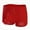 Red, variant on ZQUUVOU Men's Boxer Briefs Casual Solid Color Breathable Support Pouch Middle Waist Underwear (Black,L)