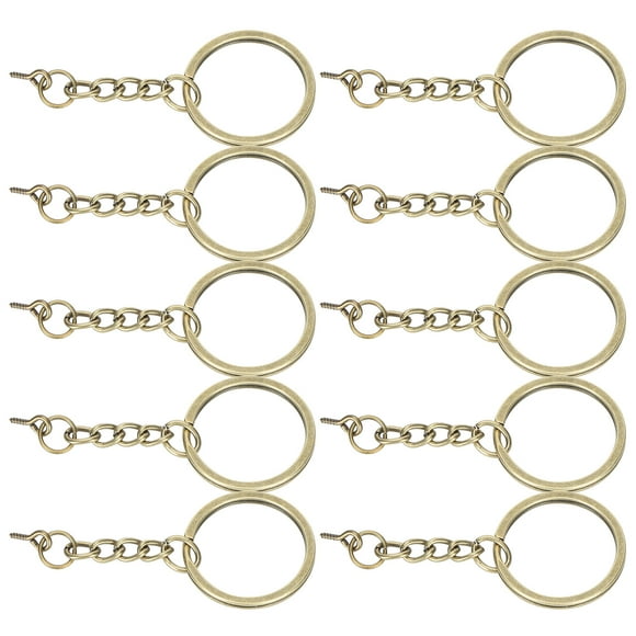 Key Chain Ring Parts,10pcs Decoration Key Ring Key Chain Metal Key Chain Custom Engineered