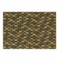 thumbnail image 1 of Aboriginal Cutting Board, Abstract Repeating Pattern of Overlapping Dotted Rounds in Earth Tones, Decorative Tempered Glass Cutting and Serving Board, in 3 Sizes, by Ambesonne, 1 of 2