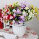 thumbnail image 5 of 1 Bouquet 28 Heads Artificial Fake Daisy Flower Home Coffee Shop Wedding Decor (White Green), 5 of 5