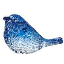 Blown Glass Birds Collectible Figurines Crystal Birds Gifts for Glass Figurines for Animal Lovers for Table Home Decor E,1 * Glass Bird,Blue