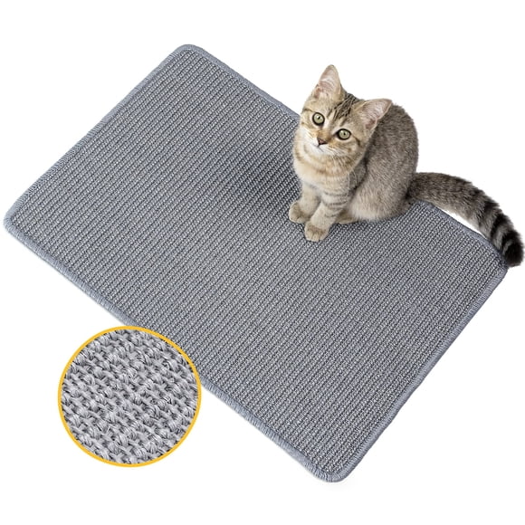 Almohadilla rascadora para gatos Conlun, sisal natural, 40 x 60 cm