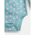 thumbnail image 3 of Wonder Nation Baby Girls Collared Bodysuit with Long Sleeves, Sizes 0-24 Months, 3 of 3
