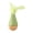 Green, variant on Wobble Cat Toy with Feathers, Wooden Sisal Wrapping Tumbler Interactive Cat Toy for Indoor Cats, 360 Degree Self-Righting Chaser Toy for Kittens