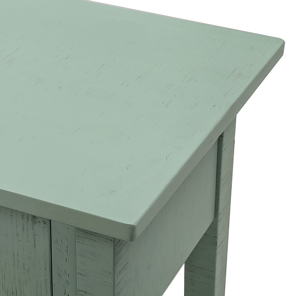 Kepooman Rustic Brushed Texture Wooden Console Table with 4 Drawers and Bottom Shelf for Entryway, 59"L x 15.2"W x 33"H, Tiffany Blue Kepooman Rustic Brushed Texture Wooden Console Table with 4 Drawers and Bottom Shelf for Entryway, 59"L x 15.2"W x 33"H, Tiffany Blue