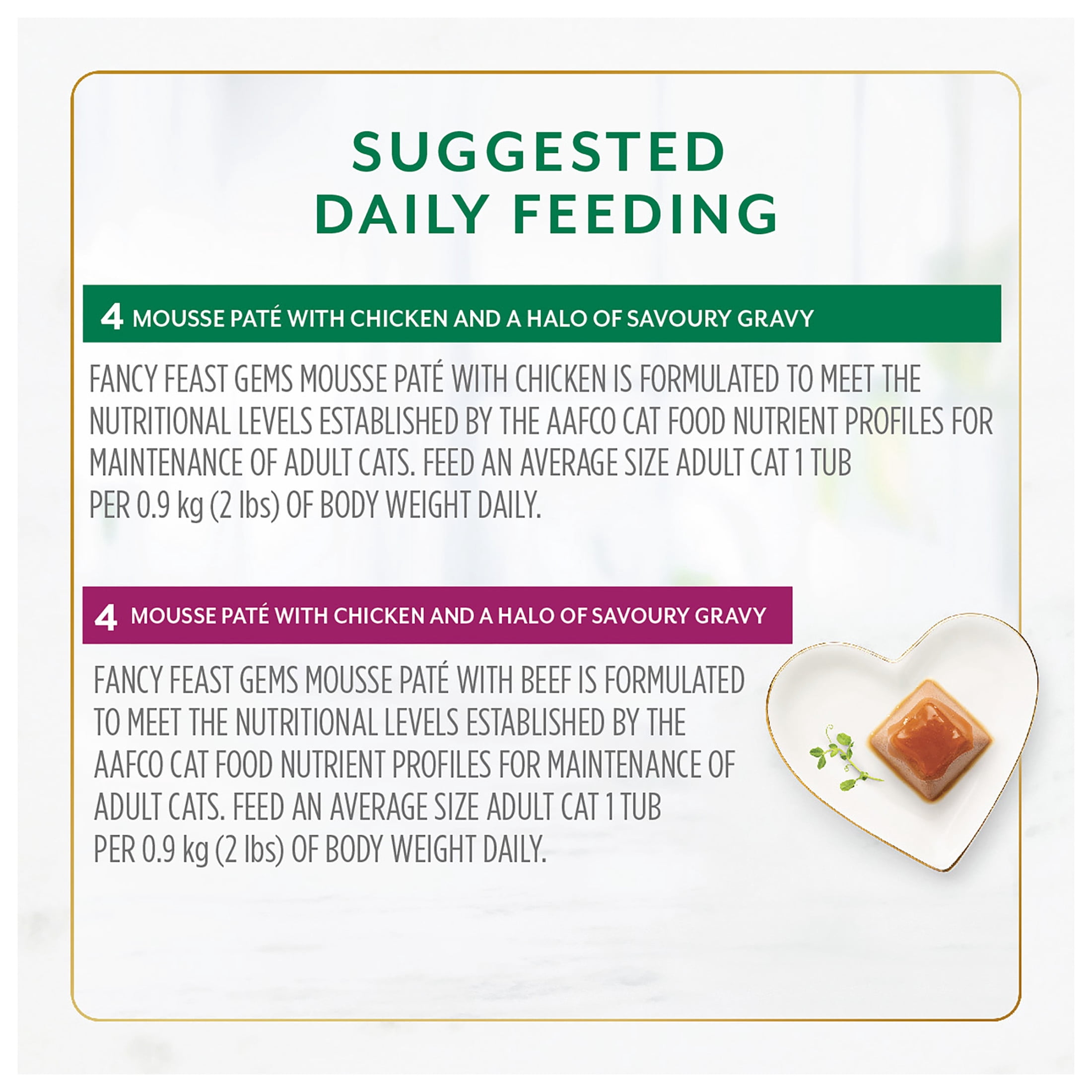 Fancy Feast Gems Mousse Paté Chicken & Beef Collection Variety Pack, Wet Cat Food, 57 g x 16