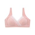 thumbnail image 2 of Nmnitkp Nursing Bras Antibacterial Fabric,Pregnant Women Do Not Sag During Pregnancy Breastfeeding Bra With Breast Pads Postpartum Nursing Bras for Breastfeeding Orange,75, 2 of 4