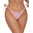 thumbnail image 4 of 4 Pack Women G-String Thongs T-back Lace Hollow Out Low Waist Thongs Floral Breathable Cheeky Underwear Panties ﻿, 4 of 8