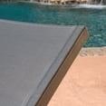 thumbnail image 5 of Shiny Outdoor Mesh and Wood Chaise Lounge, Set of 2, Dark Grey, 5 of 12