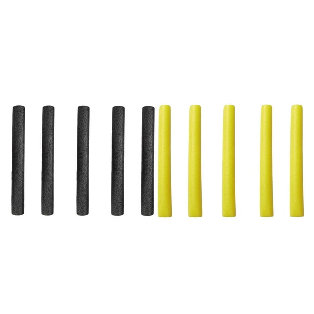 10 x de cama elástica de repuesto, fundas de espuma, accesorios de cama elástica tubular Amarillo 40cm Negro 40cm Zulema Mangas de trampolín