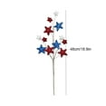 thumbnail image 2 of LHNFT 4th of July Star Stem 18.9inch Red White and Blue Artificial Flower Stems with Glitter Star Picks Patriotic Independence Day Floral Branches for Memorial Day Home Vase Table Centerpieces, 2 of 7