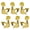 Gold 3L and 3R, variant on CEORPER Guitar Machine Heads Bushings Sets with Screws Right Left Inline Guitar Tuners