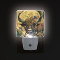 thumbnail image 3 of Cattle Flower Moon Night Light 2 Pack LED Nightlight Plug into Wall Dusk to Dawn Sensor Soft White, 3 of 7
