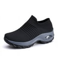 thumbnail image 2 of Large size women's air-cushion fly-knit sports shoes slip-on shoes casual shoes socks shoes, 2 of 7