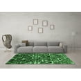 thumbnail image 3 of Ahgly Company Indoor Square Solid Emerald Green Modern Area Rugs, 5' Square, 3 of 4