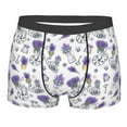 thumbnail image 4 of Goofa Lavender Bicycle Printed Men's Boxer Briefs Underwear, Moisture-Wicking Underwear, Trunk,Soft and Breathable Cotton Underwear-X-Large, 4 of 9