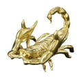 thumbnail image 3 of jicheng Scorpion Figurine Decoration Animal Sculpture for Party Bookcase Living Room gold color, 3 of 9
