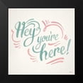 thumbnail image 2 of Penner, Janelle 12x12 Black Modern Framed Museum Art Print Titled - Hey I, 2 of 5