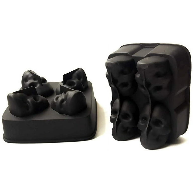 3D Skull Silicone Jello Ice Mold Flexible Cube Maker