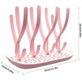 thumbnail image 3 of Escurreplatos para biberones, biberones, cepillo, escurreplatos, soporte, escurreplatos, escurreplatos, rosa, sin BPA Xemadio YQ-2787, 3 of 7