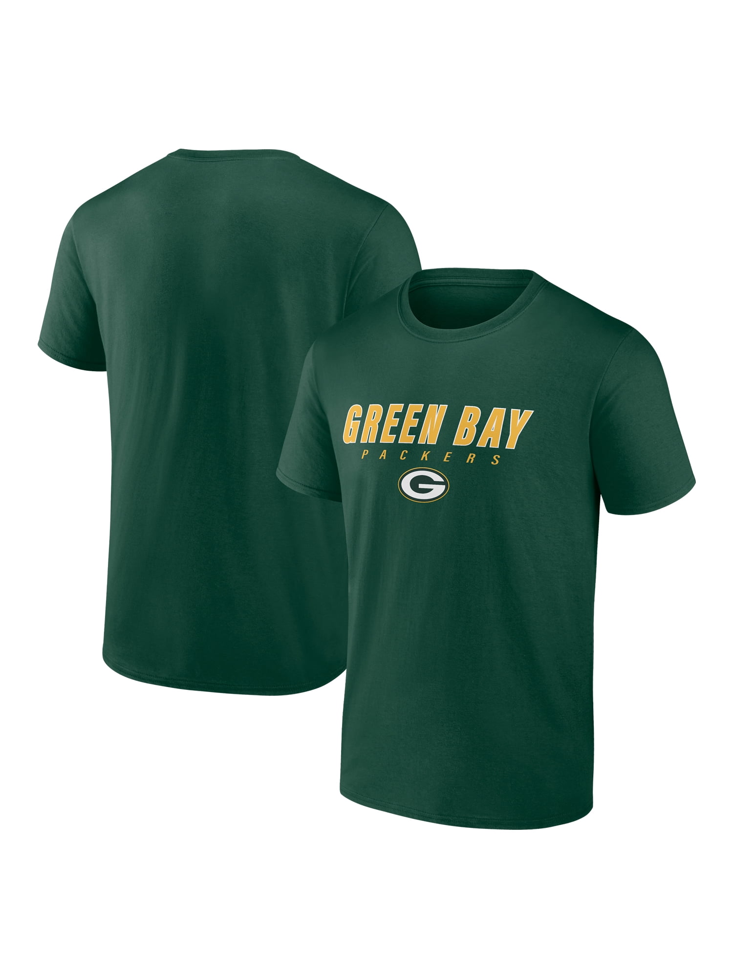 NFL Green Bay Packers Men's Cotton Green Short Sleeve T-Shirt