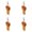 Beige 4Packs, variant on New York City Plaid Chicken Leg Keychain, Beige, 2 Pack