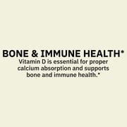(3 pack) Spring Valley Zero Sugar Vitamin D Gummies, 50 mcg (2,000 IU), 120 Count Dietary Supplement for Bone and Immune Health