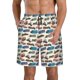 thumbnail image 1 of Fotbe Train Trajes de Baño Estampados para Hombre, Shorts de Verano de Secado Rápido, Ropa de Playa, Bañadores-Medium, 1 of 6