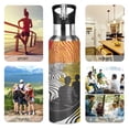 thumbnail image 7 of Yayeee 20oz Insulated Water Bottle Double Wall Stainless Steel with Flip Straw Lid, Abstract Boat, 7 of 7