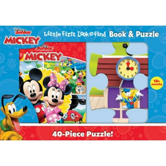 Disney Junior Mickey Mouse Clubhouse: Little First Look and Find Book and Puzzle (Hardcover)