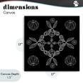 thumbnail image 4 of Stupell Industries Eclectic Circular Symmetry Elementals Canvas Art, 17 x 17, by El Perkin, 4 of 8