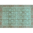 thumbnail image 1 of Ahgly Company Indoor Rectangle Oriental Light Blue Traditional Area Rugs, 7' x 10', 1 of 4