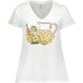 thumbnail image 3 of Inktastic Fresh Lemonade Women's Plus Size V-Neck T-Shirt, 3 of 5