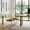 Brown, variant on Set of 2 Black Faux Leather Rattan Dining Chairs with Chrome Legs
