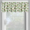 thumbnail image 2 of Ambesonne Cactus Valance Pack of 2, Floral Pattern Vases, 42"X18", Green Brown Marigold, 2 of 5