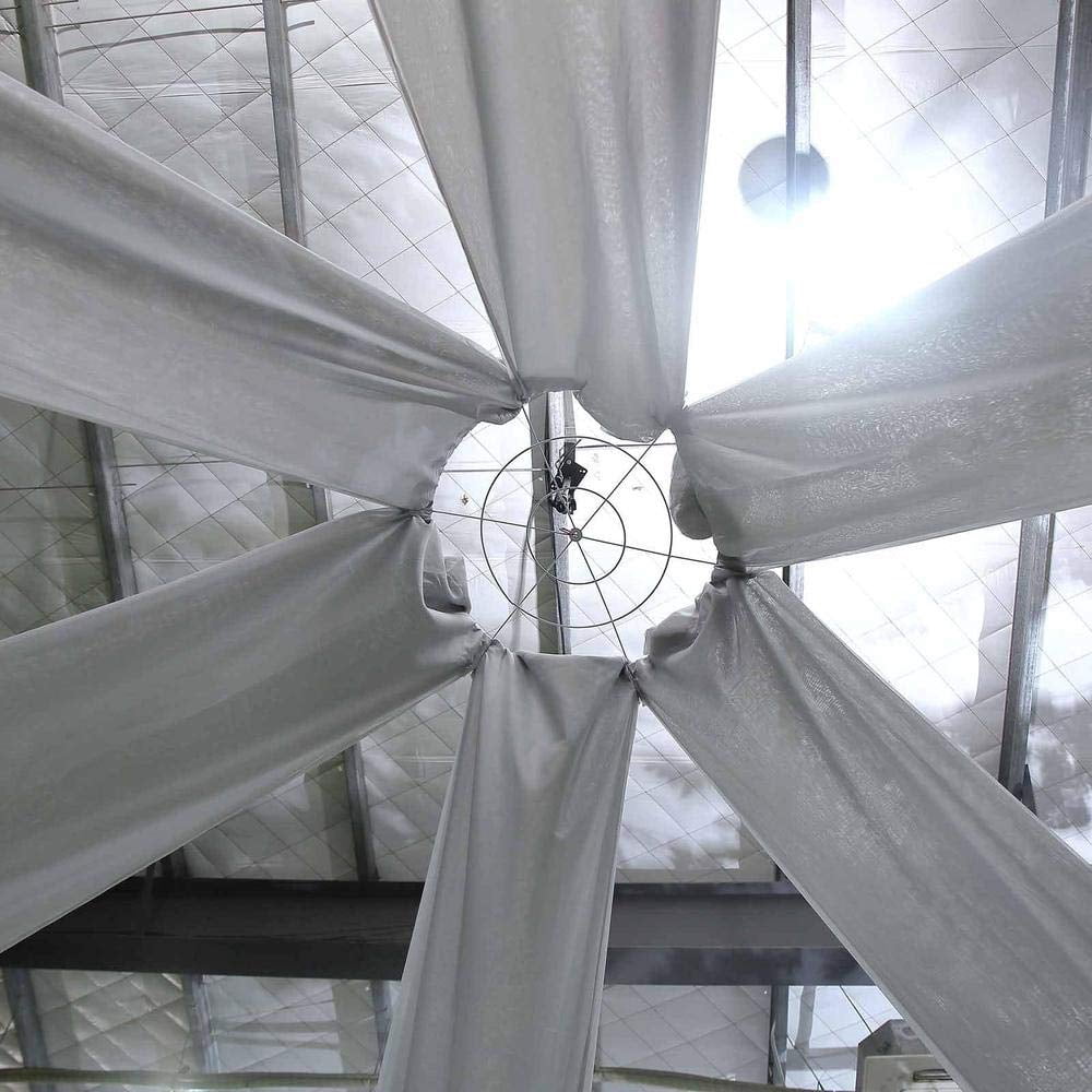AK TRADING CO. 120" Wide (10Ft Wide) Voile Ceiling Drapes Sheer Curtain Panels with 4" Pocket for Wedding Venues, Banquet Halls, Corporate Events & Photobooth - Silver, 10 ft x 20 ft