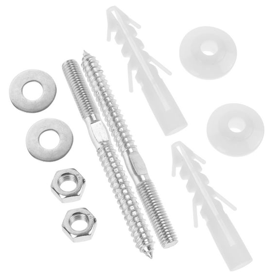 NICEXMAS 1Set Wash Basin Bolts Replacement Kit Featuring Wear Resistant Iron and ABS Screws