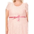 thumbnail image 5 of Women's Plus Size Lace Short Sleeve Party Midi Dress, 5 of 6