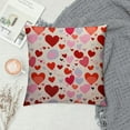 thumbnail image 2 of PIKWEEK  Decorative Square Throw Pillows Cover Romantic Abstract Love Day Soft Throw Pillowcase Farmhouse Cushion Case for Sofa Couch Bedroom, 2 of 5