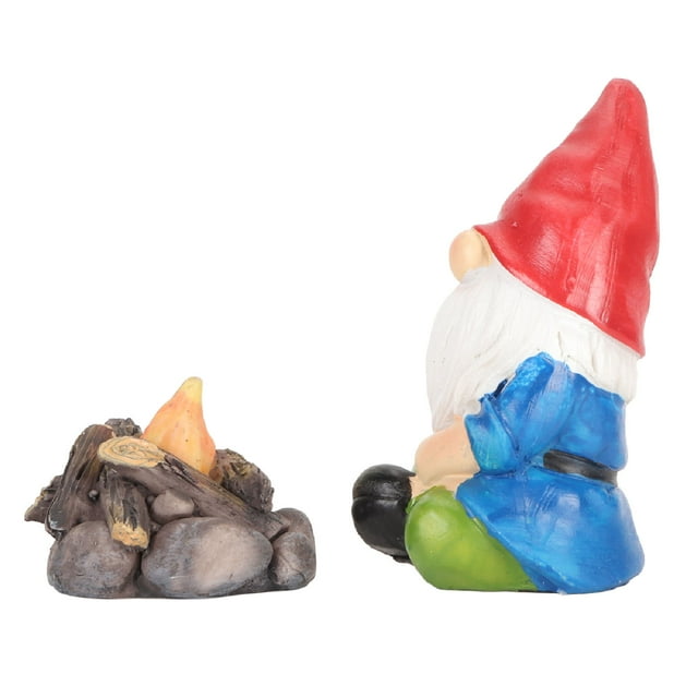 Figurines de Gnome de Jardin, Gnomes Assis Imperméables 2pcs pour Patio
