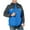 Blue, variant on XWSHYW Mens Coat Mens Color Blocked Fleece Pocket Detachable Zipper Outdoor Jacket