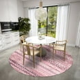thumbnail image 5 of Addison Rugs Indoor/ Outdoor Addison Yuma Southwest Striped Washable Area Rug 8' x 8' - Pink, 5 of 5