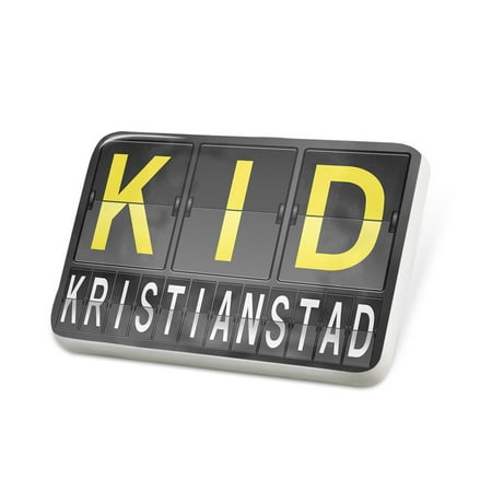 - Porcelein Pin KID Airport Code for Kristianstad Lapel Badge – NEONBLOND