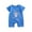 Blue, variant on Utoimkio Baby Boy Summer Short Sleeve Jumpsuits Cartoon Print One Piece Romper Infant Summer Overall Clothes Size 1-12M